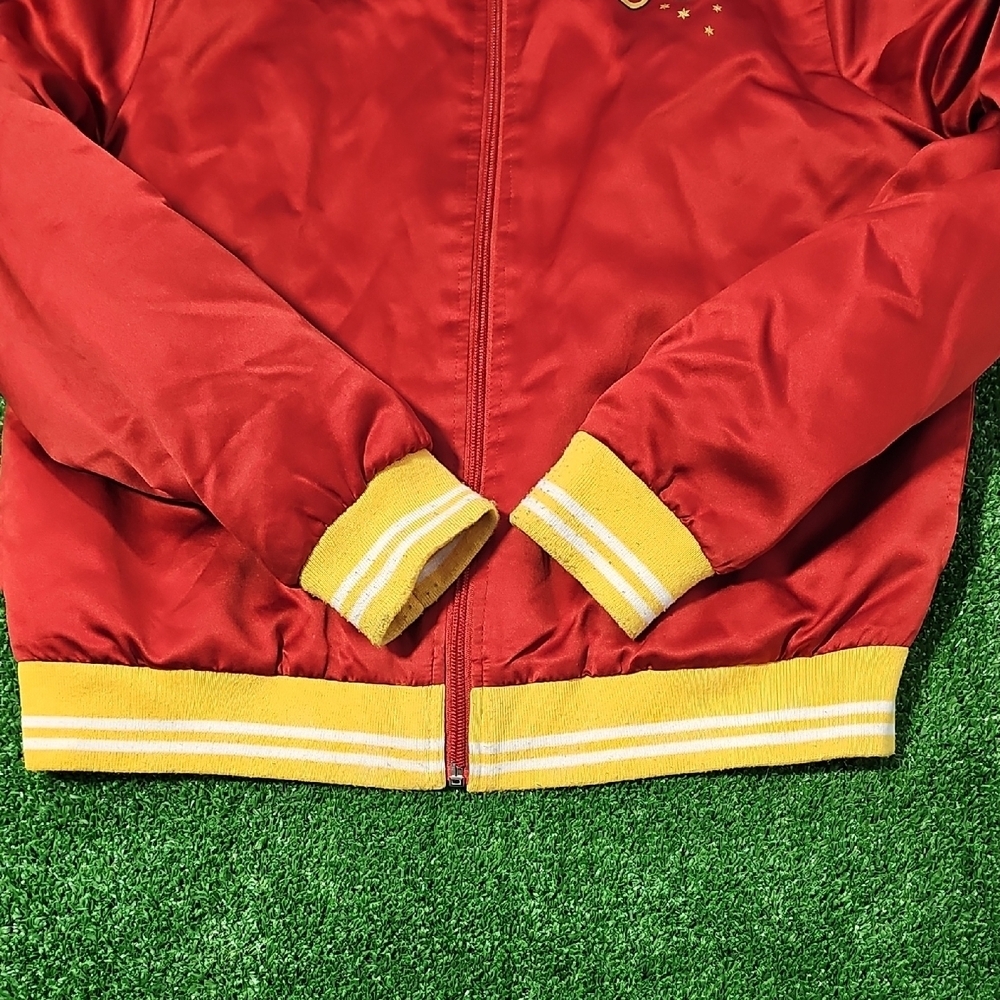 Red Hogwarts Bomber Youth Jacket With Side Pockets - Picture 8 of 10